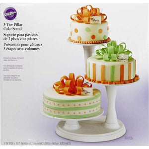 3 Tier Pillar Cake Stand