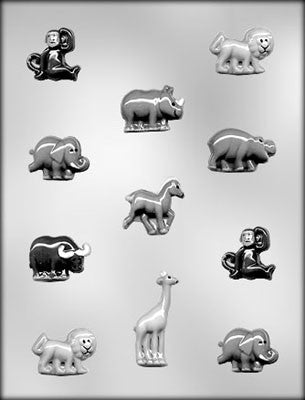 Zoo Jungle Animal Assortment Chocolate Mold